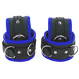 ruff GEAR Premium Leather Restraints 4 Piece Set Blue