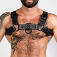 ruff GEAR RAW  Leather Bulldog Harness Black Army