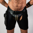 ruff GEAR RG501 Leather Chap Shorts Black