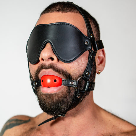 ruff GEAR Rein Harness with Breathable Ball Gag