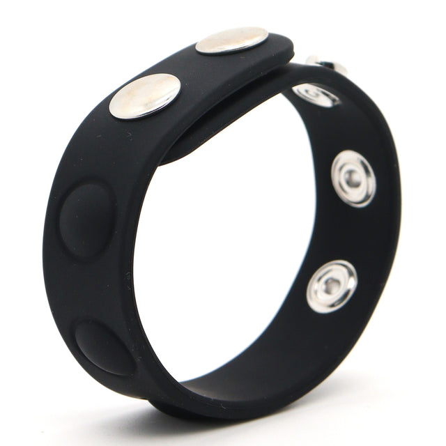 ruff GEAR Silicone Snap Adjustable Cock Ring Black