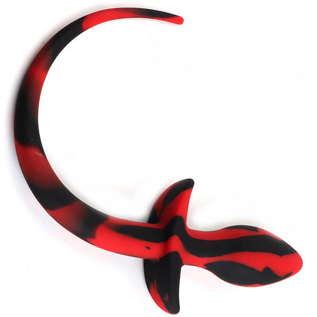 ruff GEAR Silicone Swirl Pup Tail Red