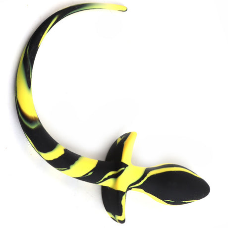 ruff GEAR Silicone Swirl Pup Tail Yellow