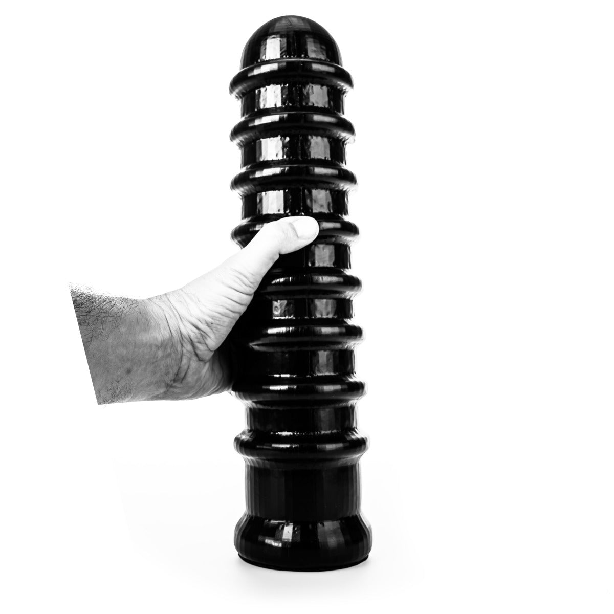 ruff GEAR The Captain Ass Pounder Didlo 15.7 Inch Black