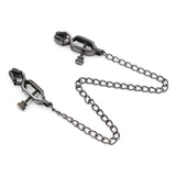 ruff GEAR Ultimate Nipple Clamps with Chain Black