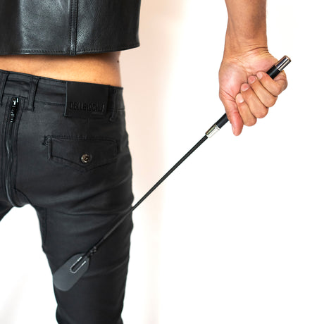 ruff GEAR Black Beauty Riding Crop 25 Inch