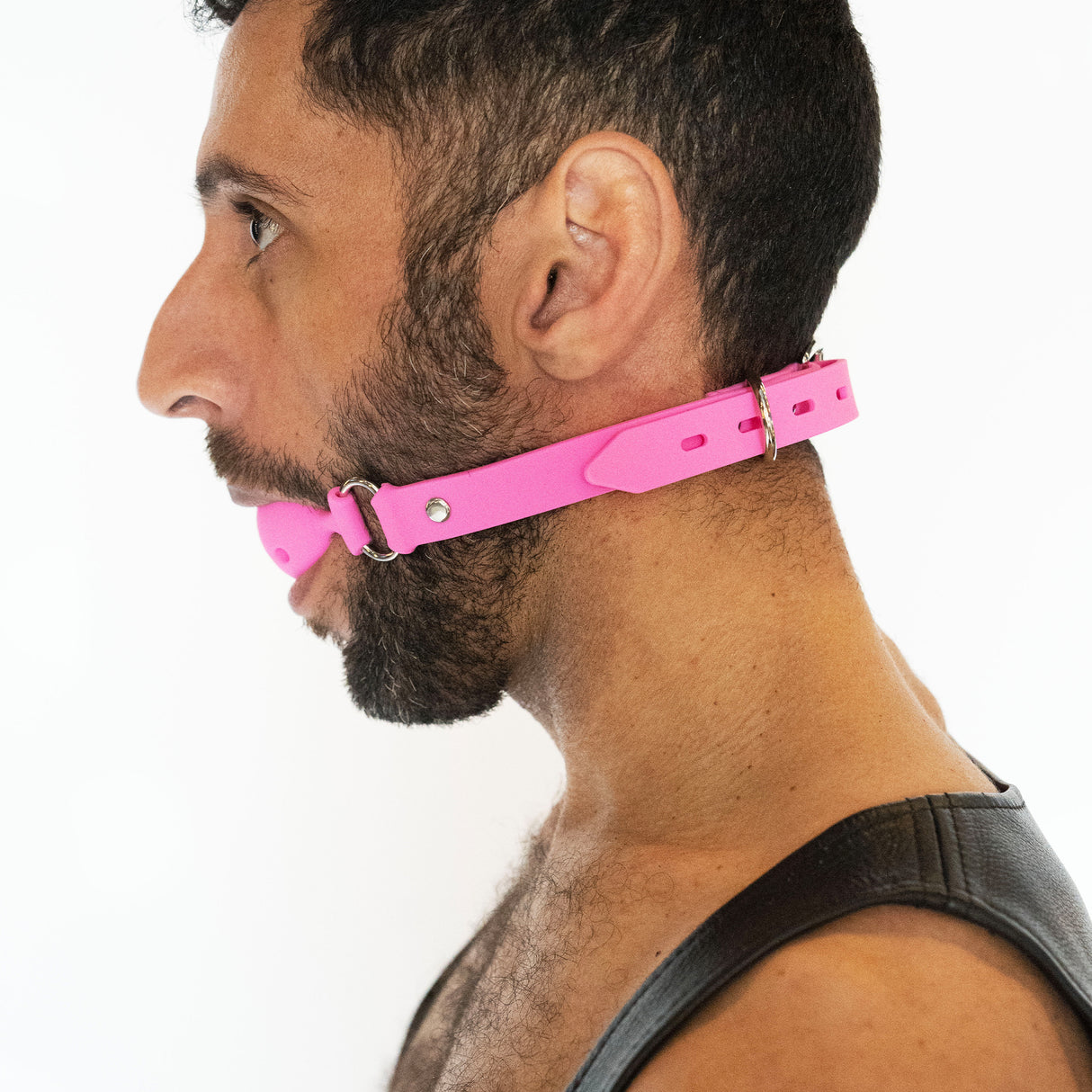 ruff GEAR Breathable Silicone Ball Gag Medium Pink