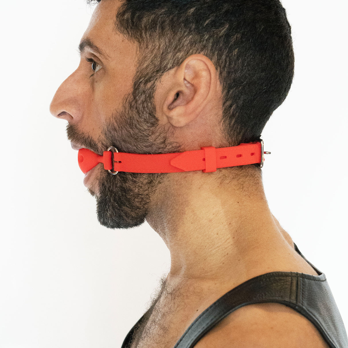 ruff GEAR Breathable Silicone Ball Gag Small Red