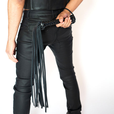 ruff GEAR Leather Queen Flogger 28 Inch