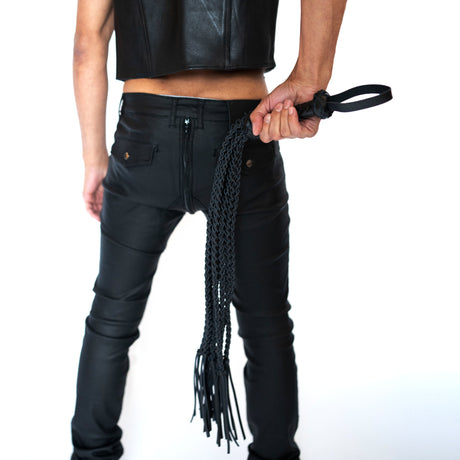 ruff GEAR Leather Tigress Flogger 32 Inch