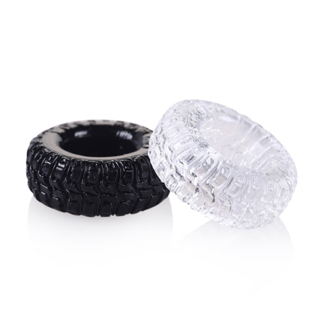 ruff GEAR Super Stretch Gummy Tyre Cock Rings 2 Pack