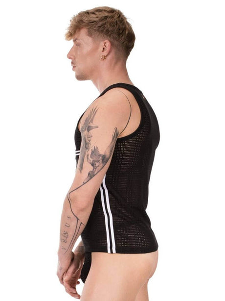Barcode Berlin Tank Top Lilan Black White