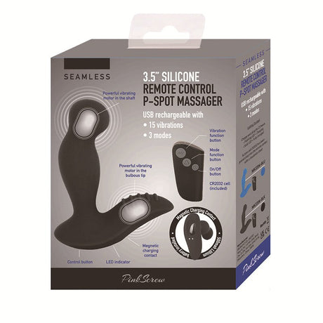 Seamless Little Bald Remote Control Prostate Massager