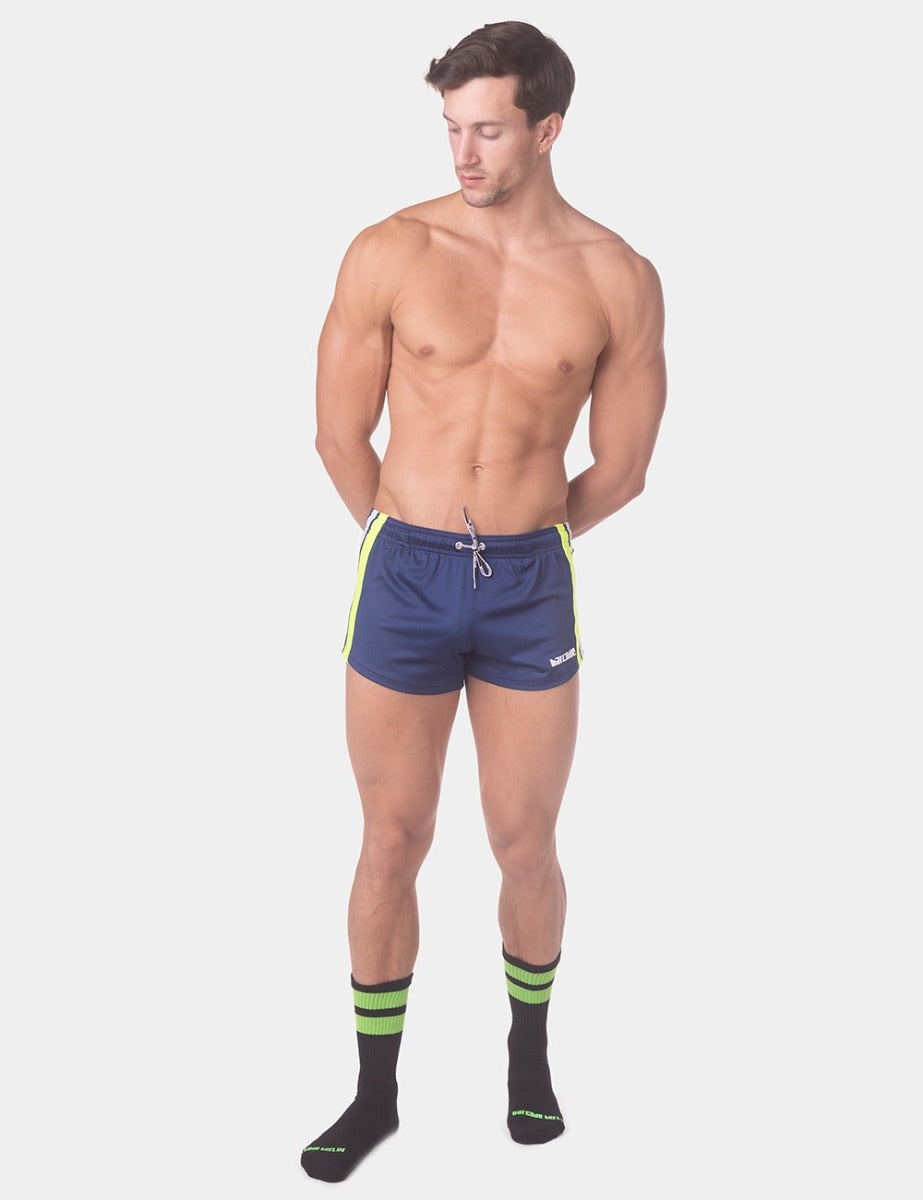 Barcode Berlin Short Timur Navy Neongreen White