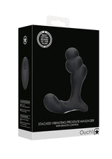 OUCH Stacked Vibrating Prostate Massager Black