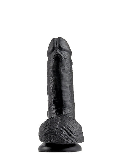 Pipedream King Cock 7 Inch Cock with Balls Black