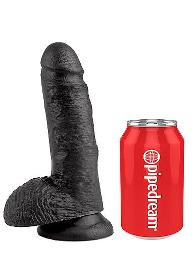 Pipedream King Cock 7 Inch Cock with Balls Black