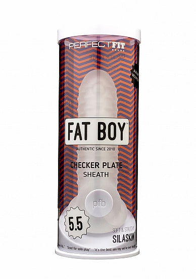 Perfect Fit Fat Boy Checker Plate Sheath 5.5 Inch