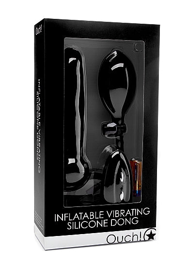 Ouch Inflatable Vibrating Silicone Dildo