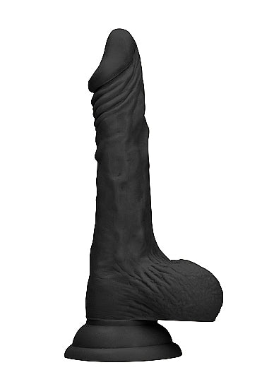 RealRock Lifelike Dildo With Balls 10 Inch Black