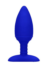 Elegance Heating Anal Butt Plug Glow Blue