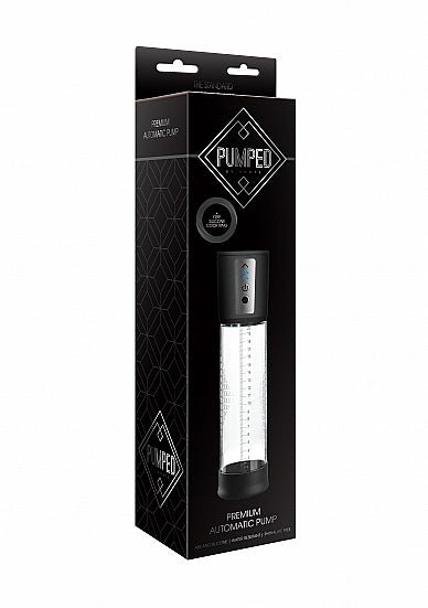 Pumped Premium Rechargeable Automatic Pump 10 Inch Transparent