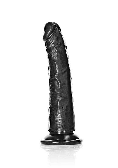 RealRock Slim Realistic Dildo 6 Inch Black