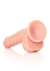 RealRock Straight Realistic Dildo with Balls 7 Inch Light