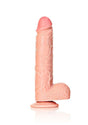 RealRock Straight Realistic Dildo with Balls 9 Inch Light