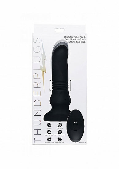 Thunderplugs Vibrating & Thrusting Remote Control Butt Plug