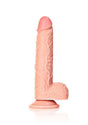 RealRock Straight Realistic Dildo with Balls 8 Inch Light