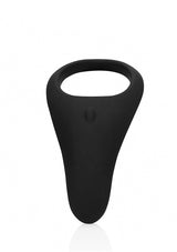 LovelineSilicone Teardrop Vibrating Cock Ring Black