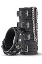 EasyToys Silicone Collar Handcuffs & Anklecuffs Black