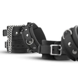 EasyToys Silicone Collar Handcuffs & Anklecuffs Black