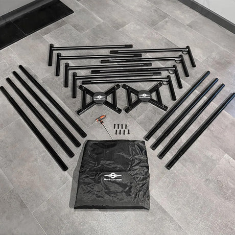 Mr S Leather Heavy Duty Portable Sling Frame Black