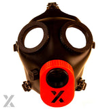 XTRM Kinky Rubber Mask Black Red