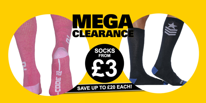 socks from £3 mega clearance