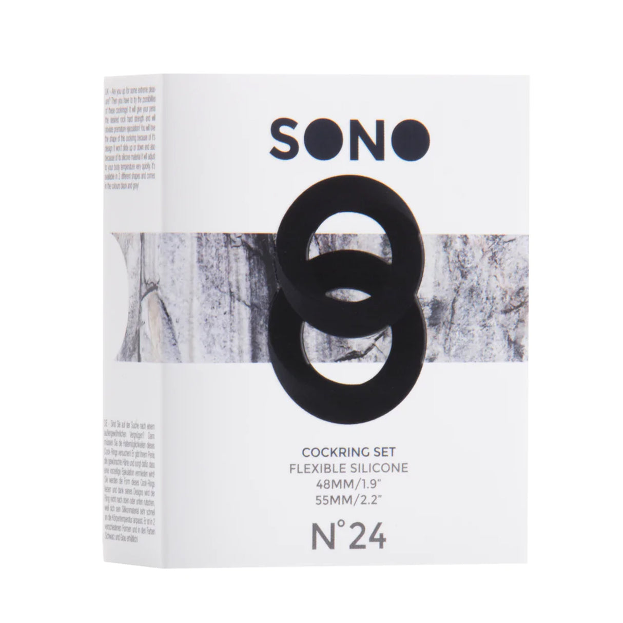 SONO No 24 Cock Ring Set Black