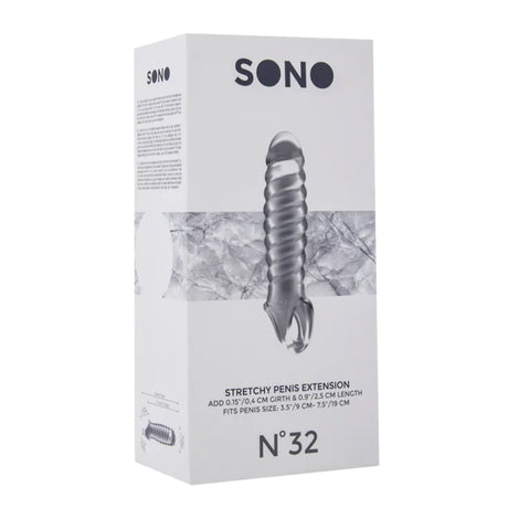 SONO No 32 Stretchy Penis Sleeve Extension Transparent