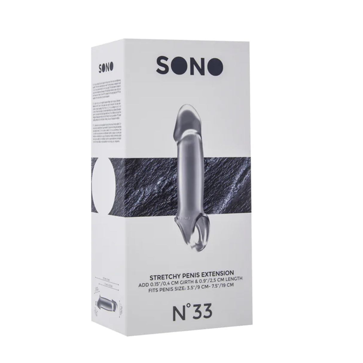 SONO No 33 Stretchy Penis Sleeve Extension Transparent