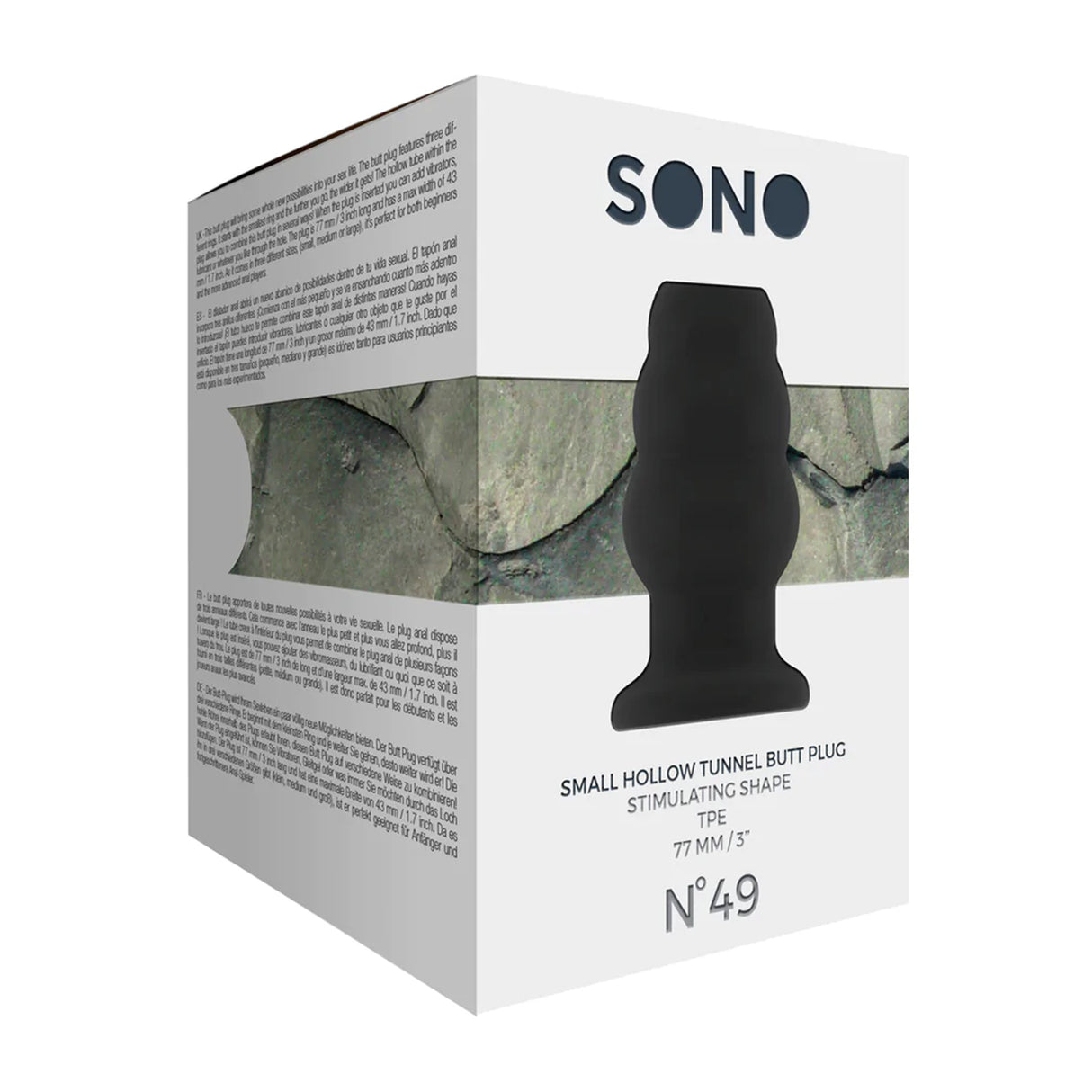 SONO No 49 Small Hollow Tunnel Plug Black