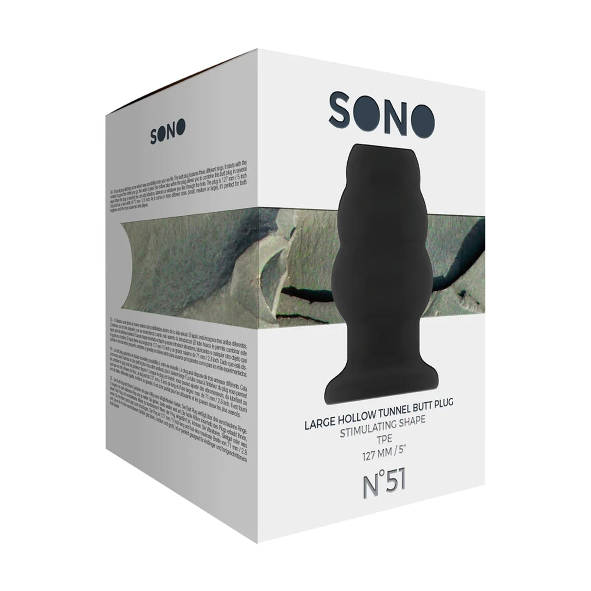 SONO No 51 Large Hollow Tunnel Plug Black