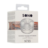 SONO No 93 Two Sided Cock Ring Masturbator Transparent