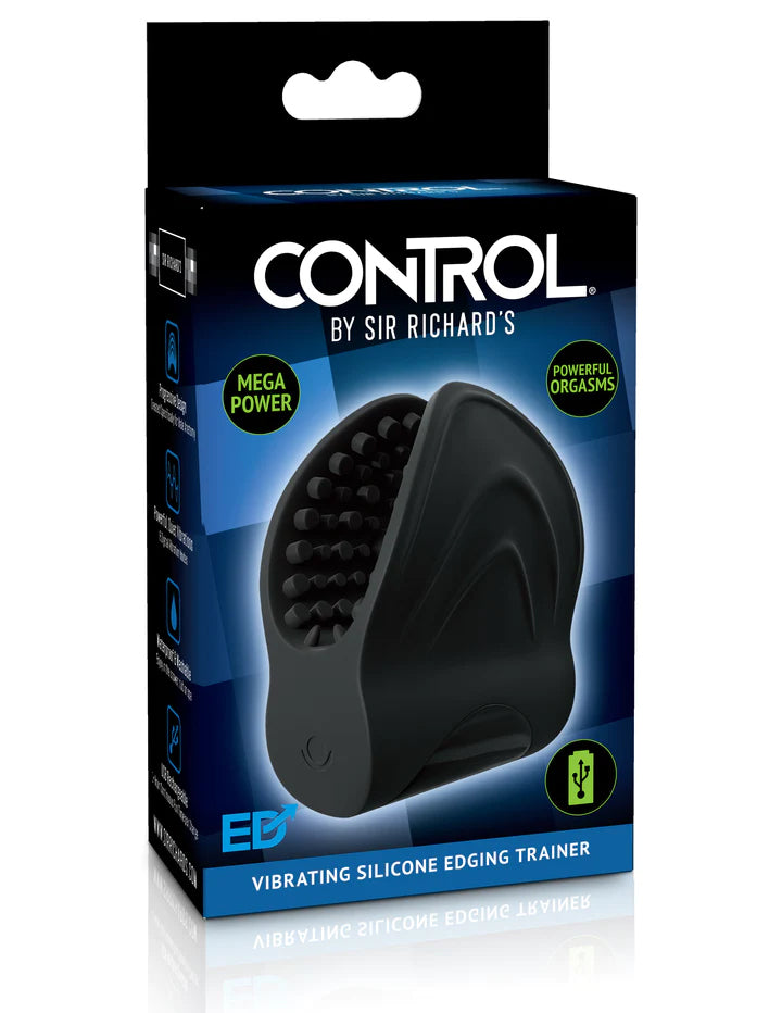 Sir Richards Control Vibrating Silicone Edging Training Masturbator