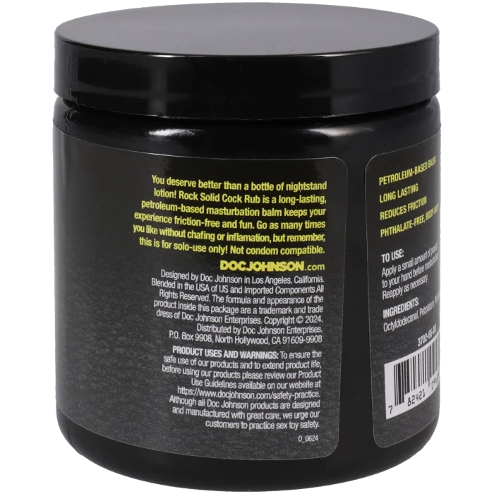 Doc Johnson Rock Solid Cock Rub Masturbation Balm
