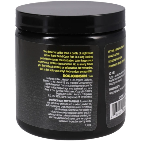 Doc Johnson Rock Solid Cock Rub Masturbation Balm