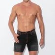 Code 22 Stretch Denim 5 Pocket Short Black