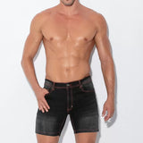 Code 22 Stretch Denim 5 Pocket Short Black