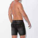 Code 22 Stretch Denim 5 Pocket Short Black