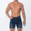 Code 22 Stretch Denim 5 Pocket Short Navy Blue